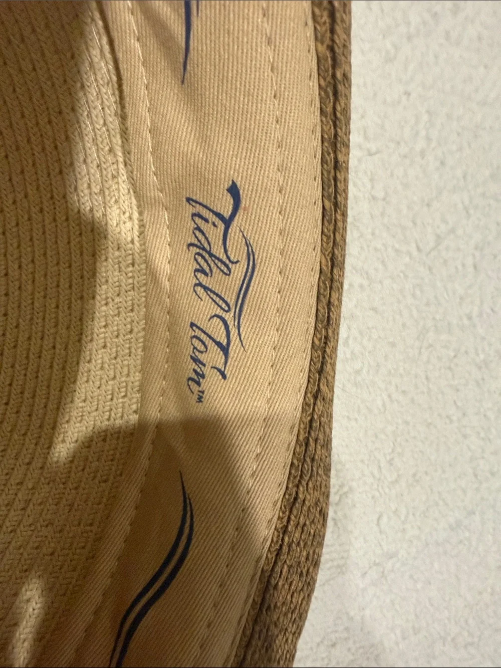 Men's Two-Tone Straw Fedora Hat - Brown & Cream Tidal Tom